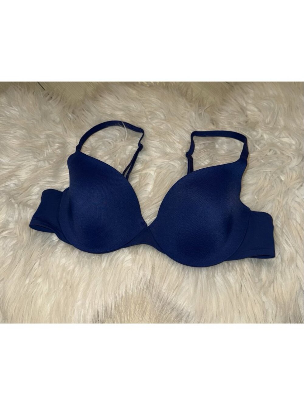 Victorias Secret Body by Victoria IPEX Lined Demi Bra Underwire Womens 36B Blue